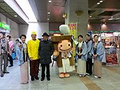 JR金沢駅にて べにや グランディア芳泉女将 八木 灰屋若女将